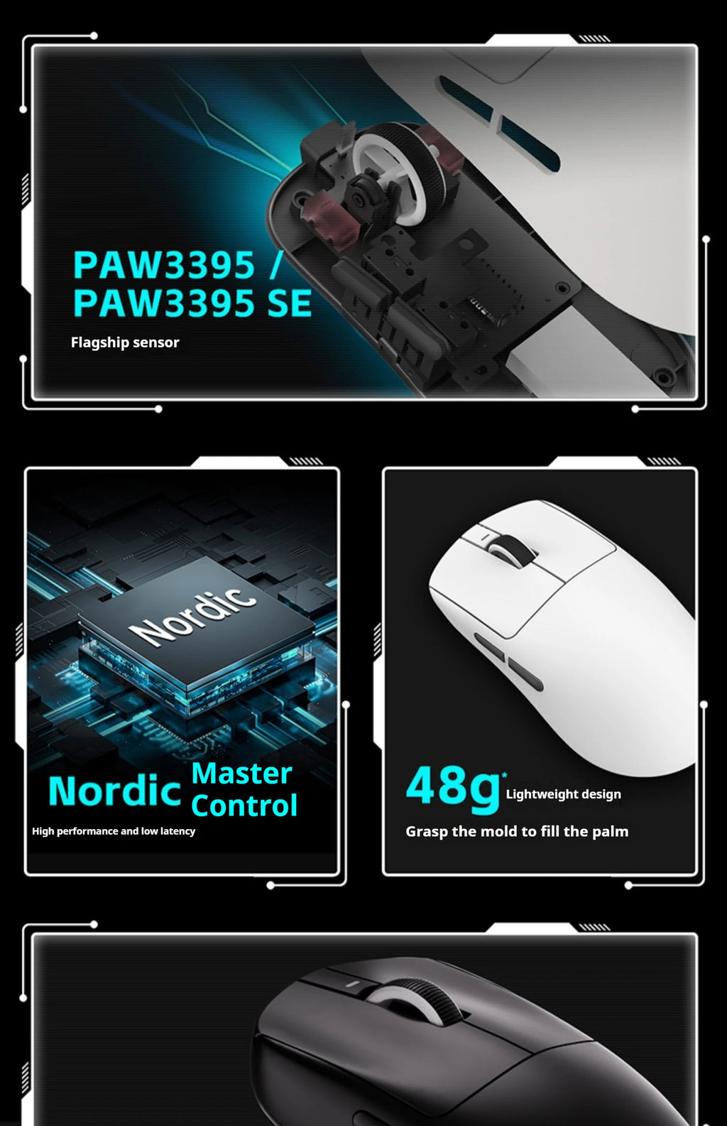 Vxe R1 Pro Max Dragonfly R1 Wireless Bluetooth Gaming Mouse Paw3395 2.4g E-Sports Mice Rechargeable Lightweight Ergonomic