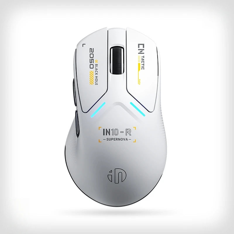 INPHIC IN10R Wireless Three-mode 8K Gaming Mouse PAW3395 Sensor Nano-scale Ice-feeling Coating 800mAh Lightweight Mouse