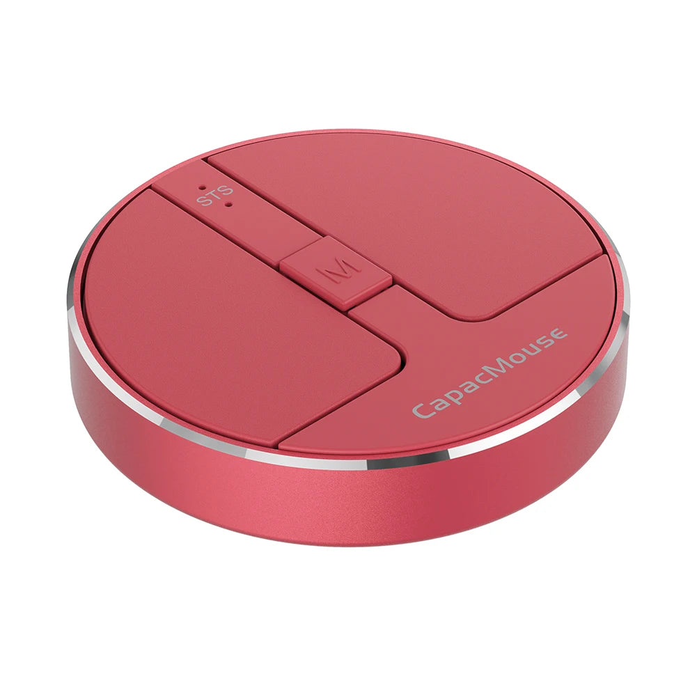 Ultra Thin Wireless Computer Mouse 3 Mode Mini Capacitive Mice BT5.2/2.4G/USB 3 Adjustable DPI w/ Receiver for Laptop PC