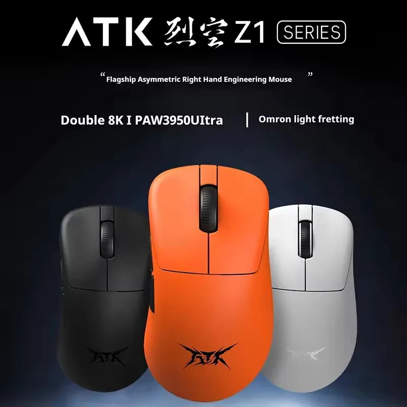 ATK Blazing Sky Z1 Series Wireless Mouse 8K Dual Mode PAW3950 Ultra Gaming Mouse Lightweight Low Delay E-sports