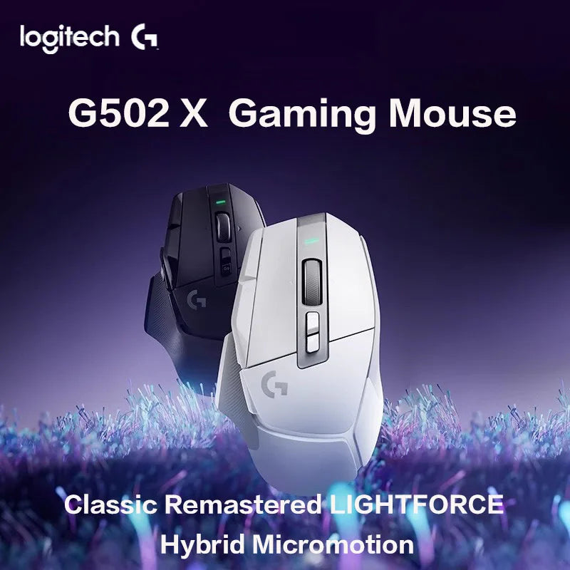 Logitech G502X Wireless Mouse - New Optical-Mechanical Hybrid Microswitch Lightweight Design HERO Engine Gaming Mouse