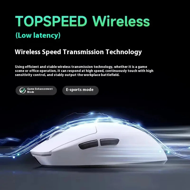 MCHOSE A7 Tri-mode 8k Gaming Mouse Wireless Bluetooth PAW3395 Mice Lightweight Low Delay Mice Laptop Office Custom Accessories