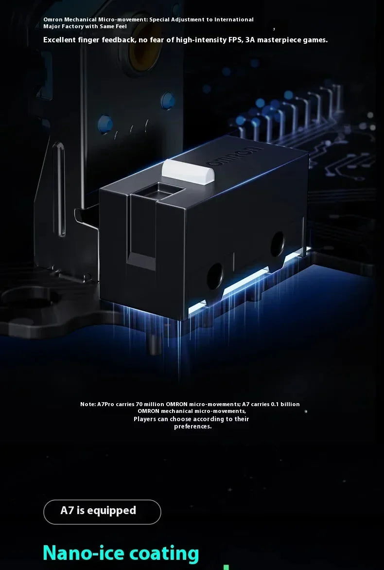 MCHOSE A7 Tri-mode 8k Gaming Mouse Wireless Bluetooth PAW3395 Mice Lightweight Low Delay Mice Laptop Office Custom Accessories