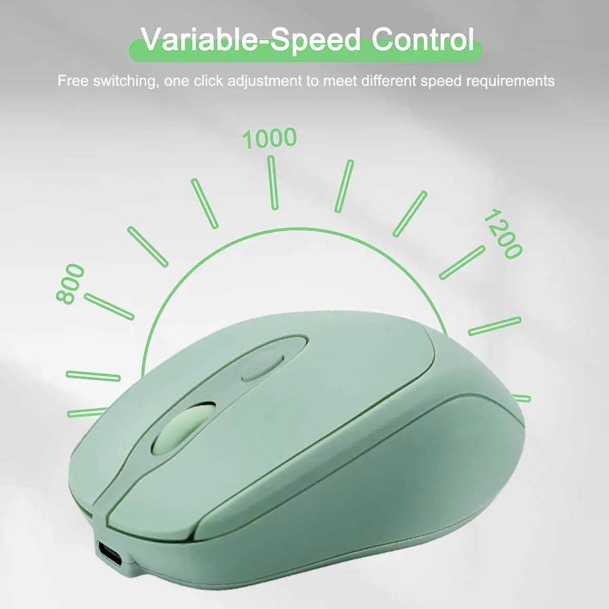 Rechargeable Wireless Gaming Mouse 2.4G Bluetooth-Compatible Wireless Mouse USB Silent Gamer Mice For Computer Laptop Mac Tablet