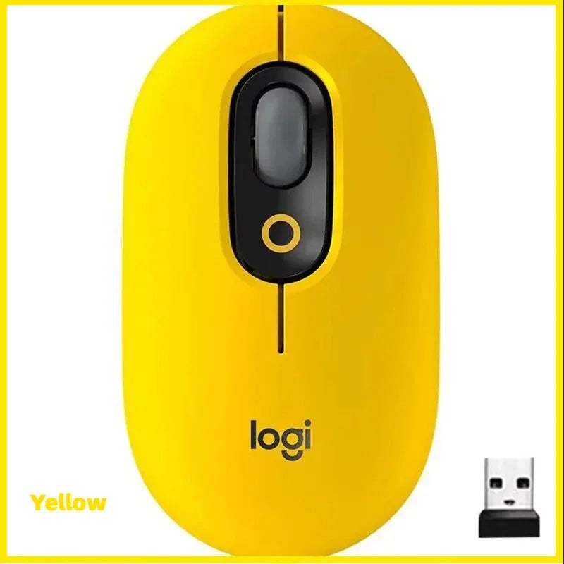 Logitech POP Wireless Mouse - Customizable Emoji Button, Bluetooth 5.1, 24M Battery Life