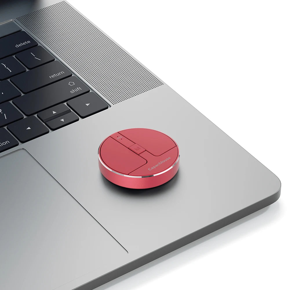 Ultra Thin Wireless Computer Mouse 3 Mode Mini Capacitive Mice BT5.2/2.4G/USB 3 Adjustable DPI w/ Receiver for Laptop PC