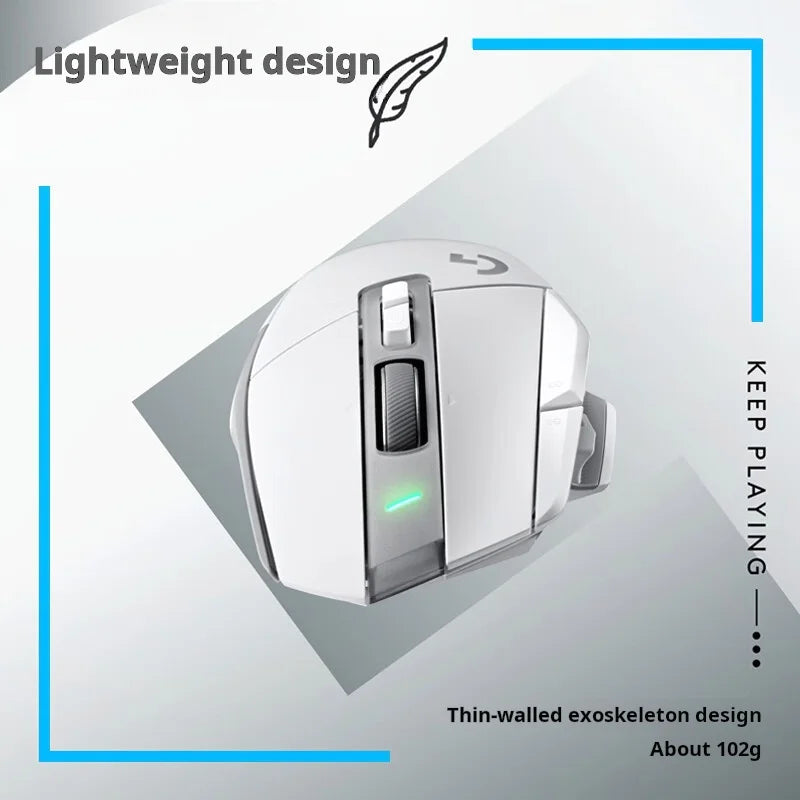 Logitech G502X Wireless Mouse - New Optical-Mechanical Hybrid Microswitch Lightweight Design HERO Engine Gaming Mouse