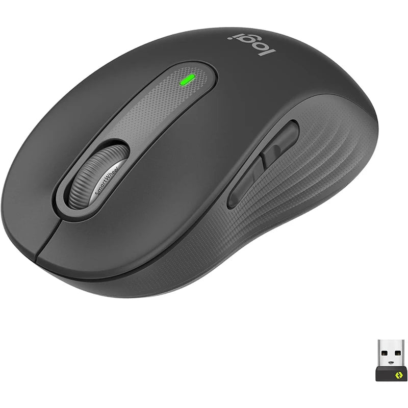 Logitech Signature M650/M650L 2.4Ghz Bluetooth Wireless Mouse - For Small to Medium Sized Hands Silent Clicks Notebook Mouse