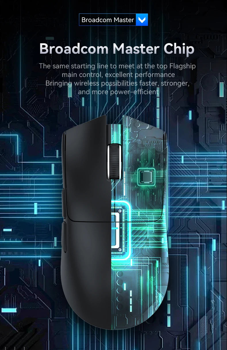 Attack Shark X11 Black Bluetooth Wireless Mouse Three Mode 2.4G PAW3311  RGB  PC Magnetic charging dock ,Gaming E-sports Mouse