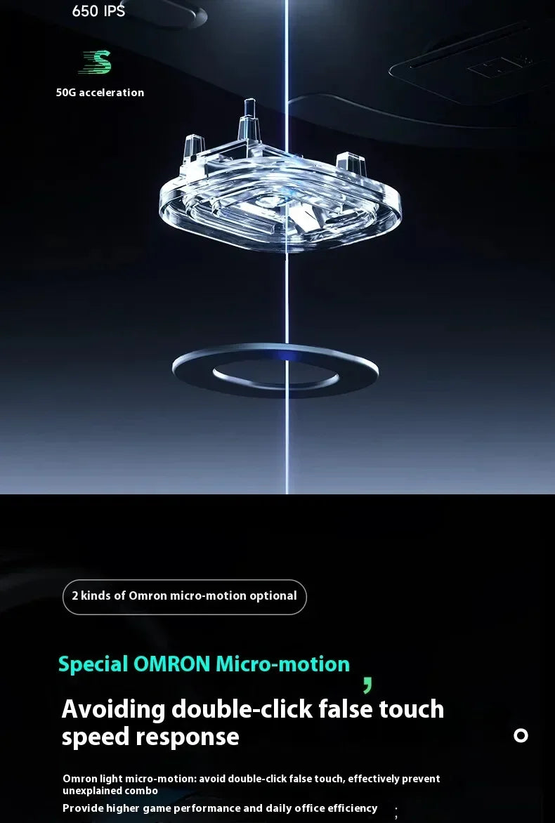 MCHOSE A7 Tri-mode 8k Gaming Mouse Wireless Bluetooth PAW3395 Mice Lightweight Low Delay Mice Laptop Office Custom Accessories