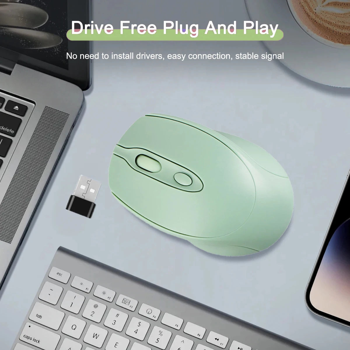 Rechargeable Wireless Gaming Mouse 2.4G Bluetooth-Compatible Wireless Mouse USB Silent Gamer Mice For Computer Laptop Mac Tablet