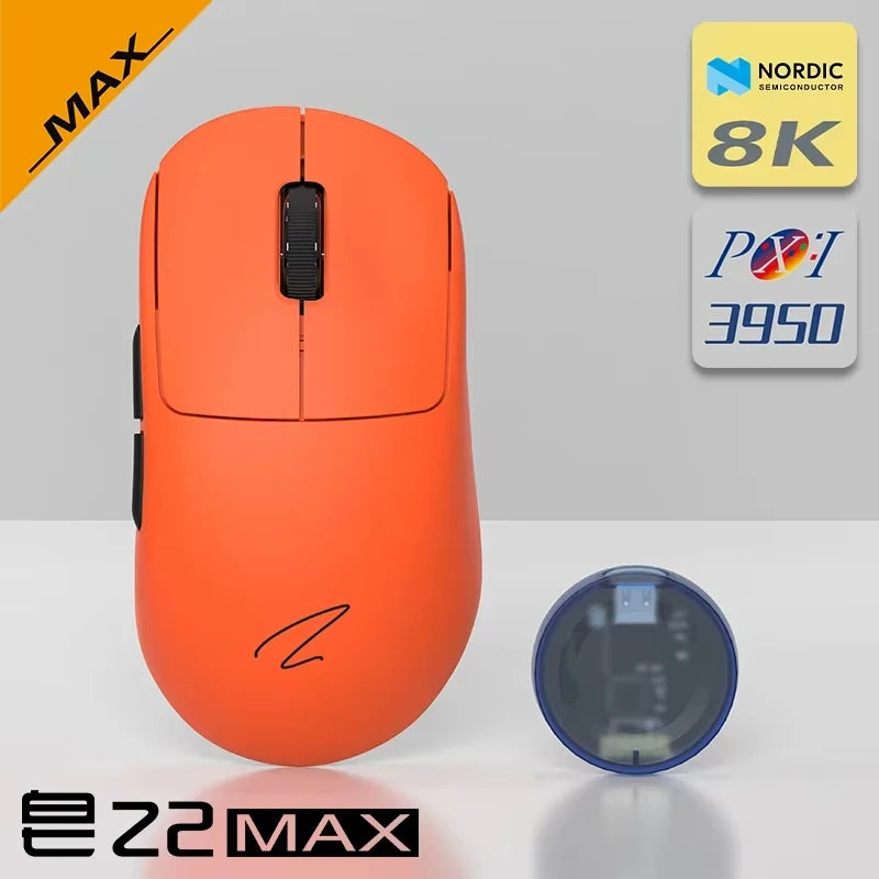 Zaopin Z2 Wireless Mouse 3 Mode Paw3395 4k Return Lightweight ESports Mouse Custom Computer Gaming PC Gamer Accessory Mice Gifts