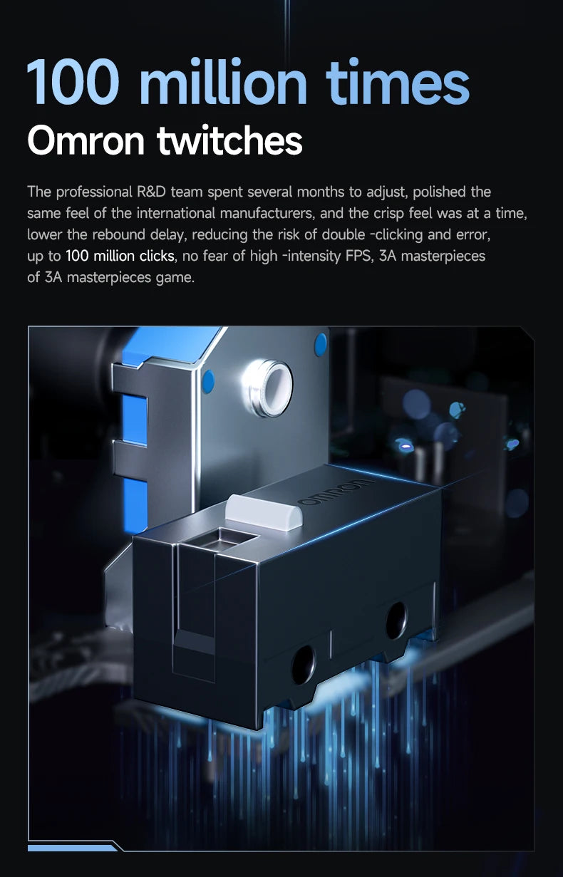 MCHOSE G3 Gaming Mouse  Buletooth 2.4G Paw3311 12000DPI Tri-mode Wireless Lightweight Mouse  Ergonomics Gamer Laptop PC