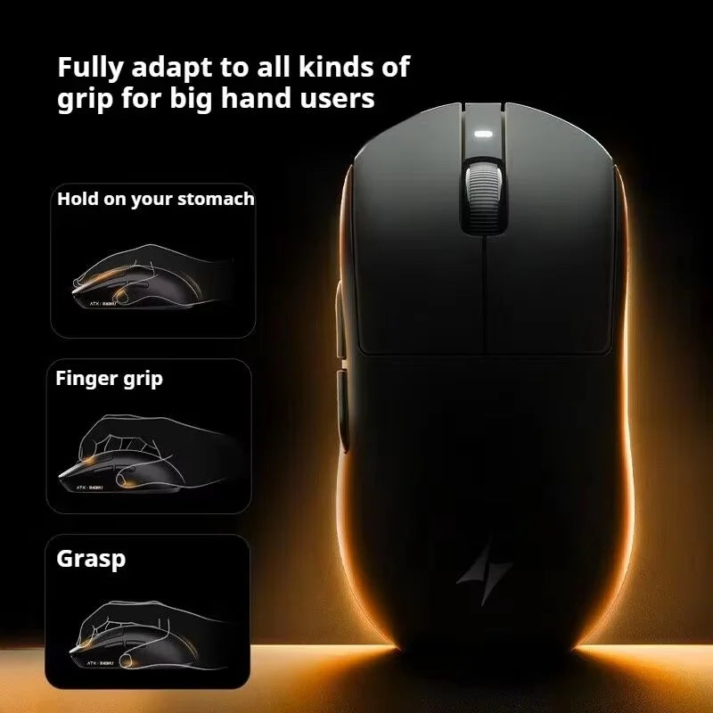 ATK Dragonfly A9 Plus/Pro Wireless Gaming Mouse Gaming Office Mouse  Starlight Trimode  Lightweight  Symmetrical FPS/MOBA  Gift