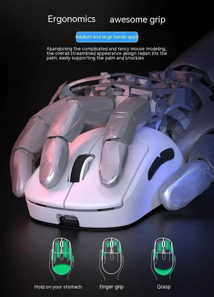 Zaopin Z2 Wireless Mouse 3 Mode Paw3395 4k Return Lightweight ESports Mouse Custom Computer Gaming PC Gamer Accessory Mice Gifts