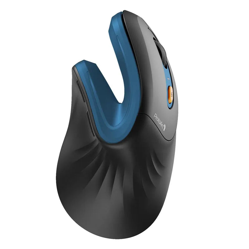 ProtoArc Ergonomic Vertical Mouse EM11 NL Rechargeable Wireless Mouse BT 2.4GHz Optical Ergo Mice with 3 Multi-Device for PC