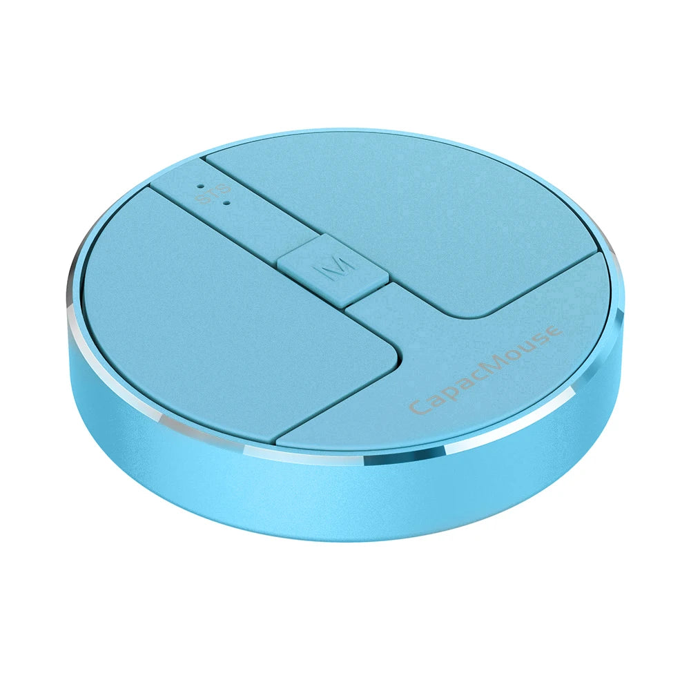 Ultra Thin Wireless Computer Mouse 3 Mode Mini Capacitive Mice BT5.2/2.4G/USB 3 Adjustable DPI w/ Receiver for Laptop PC