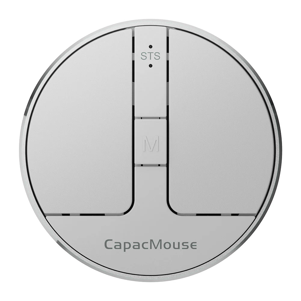 Ultra Thin Wireless Computer Mouse 3 Mode Mini Capacitive Mice BT5.2/2.4G/USB 3 Adjustable DPI w/ Receiver for Laptop PC