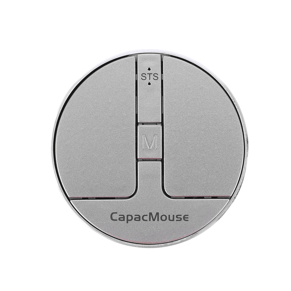 Ultra Thin Wireless Computer Mouse 3 Mode Mini Capacitive Mice BT5.2/2.4G/USB 3 Adjustable DPI w/ Receiver for Laptop PC