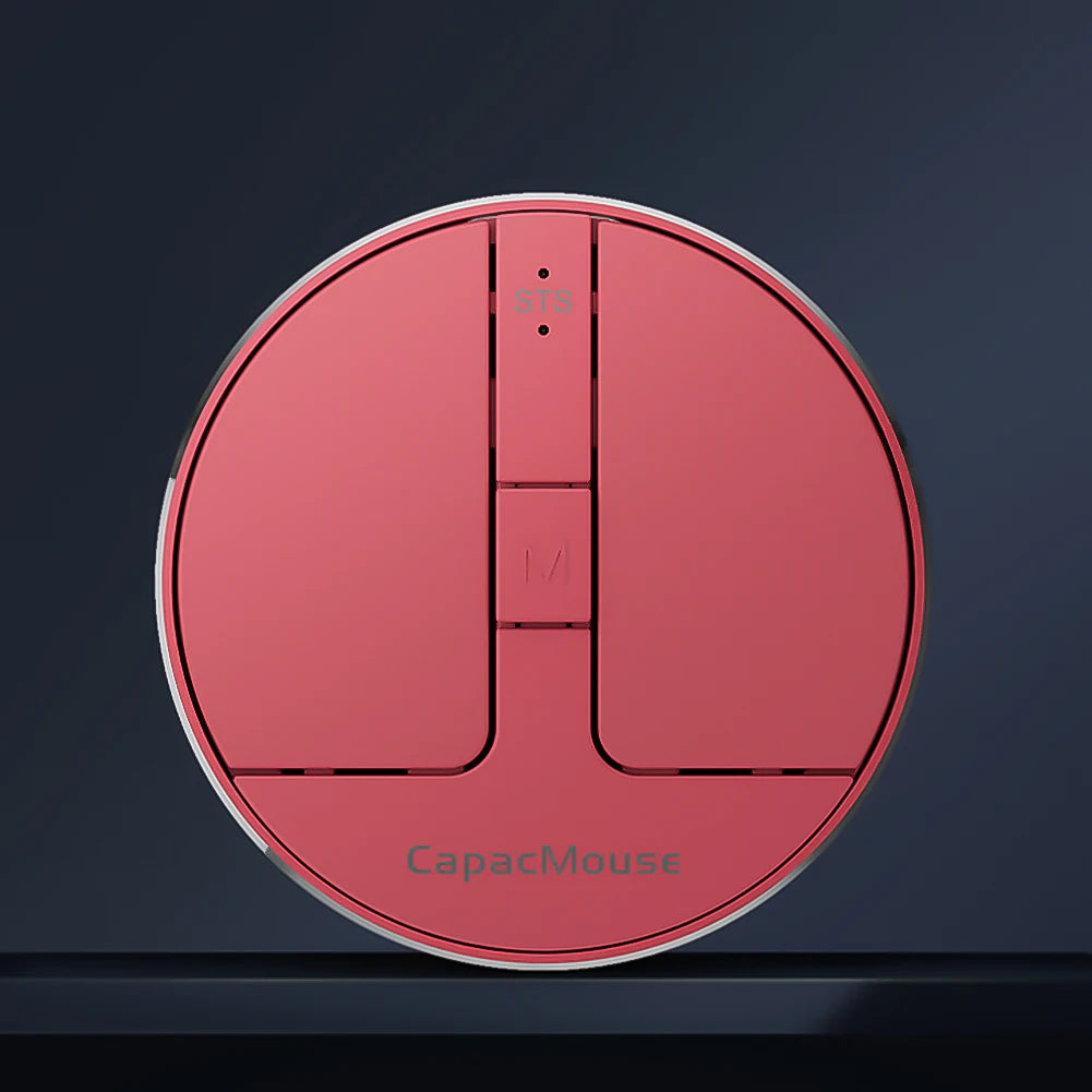 Ultra Thin Wireless Computer Mouse 3 Mode Mini Capacitive Mice BT5.2/2.4G/USB 3 Adjustable DPI w/ Receiver for Laptop PC