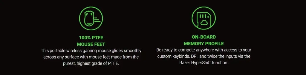 Razer Basilisk X HyperSpeed / Orochi V2  Gaming Mouse Bluetooth & Wireless Compatible Optical Sensor 6 Programmable Buttons