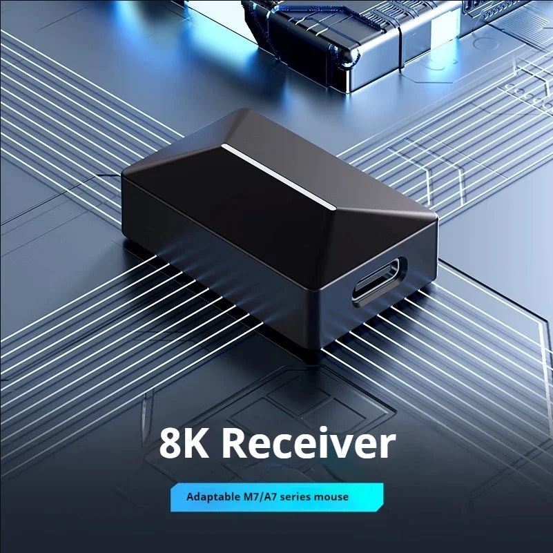 MCHOSE A7 Tri-mode 8k Gaming Mouse Wireless Bluetooth PAW3395 Mice Lightweight Low Delay Mice Laptop Office Custom Accessories