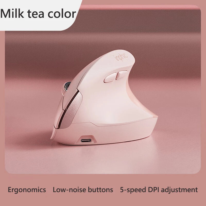 INPHIC X9 Vertical Wireless Mouse Type-C Fast Charging Ergonomic Silent Office Mouse For Laptop Desktop Computer Home