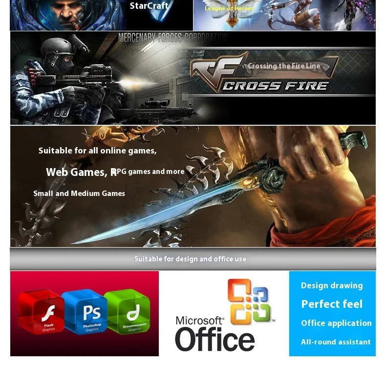 A4TECH Bloody X7-710K Mouse Wired Single-mode Quick Response Low Latency Gaming Mouse PC Office Accessory World of Warcraft Mice