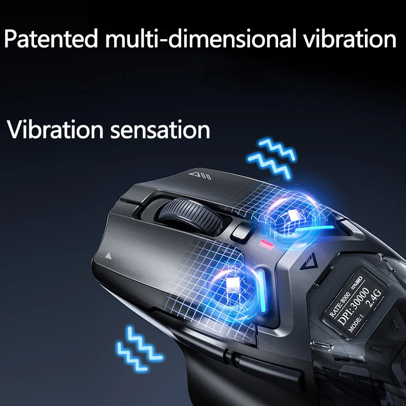 Inphic IN9 Ultra Gaming Mouse PAW3950 Sensor Vibration Feedback OLED Screen Intelligent Display Wireless Mouse Boyfriend's Gift