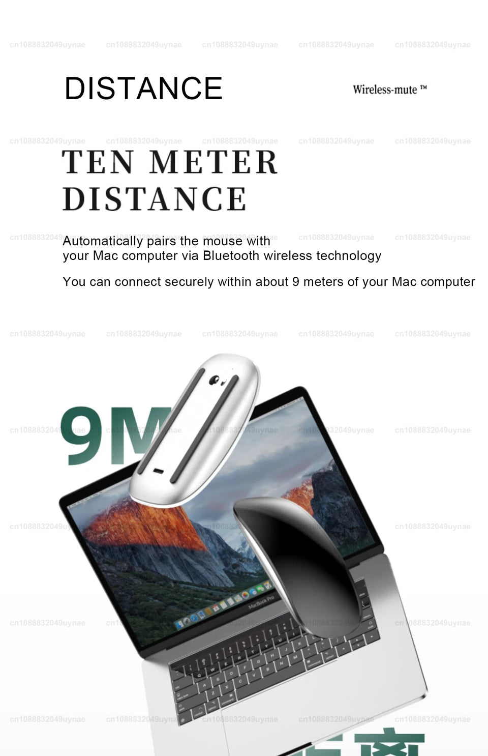 Original Wireless Bluetooth 5.0 Magic Mouse For Apple Macbook Pro Air Microsoft Laptop Mac Tablet PC iPad Ultra-thin Touch Mouse