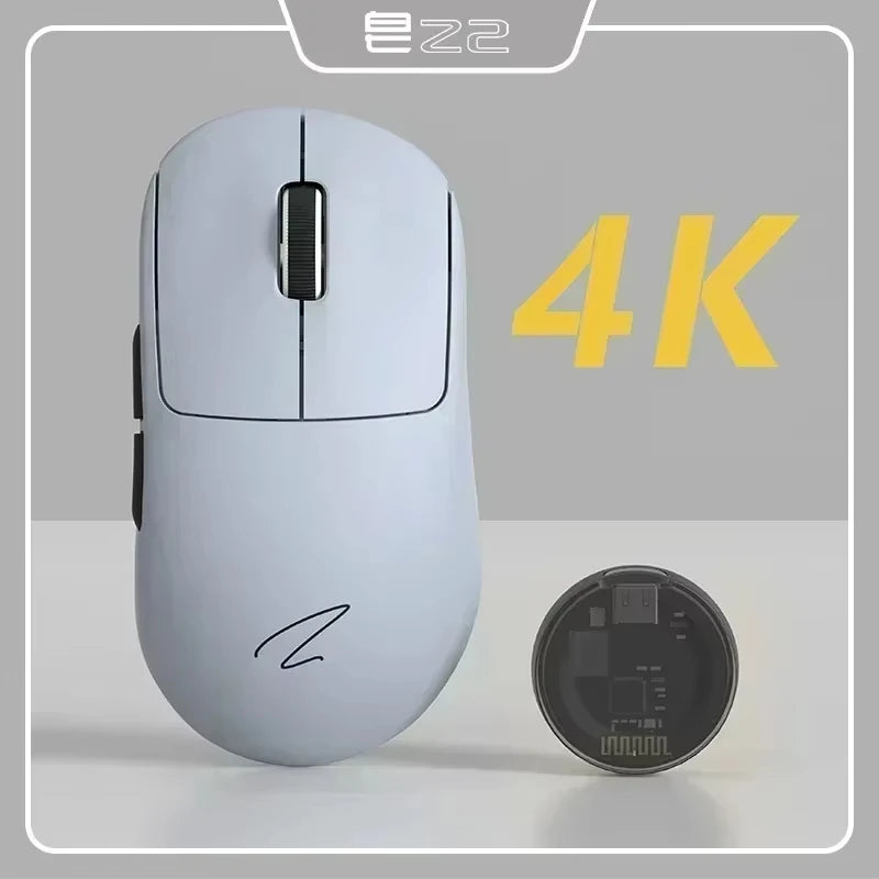Zaopin Z2 Wireless Mouse 3 Mode Paw3395 4k Return Lightweight ESports Mouse Custom Computer Gaming PC Gamer Accessory Mice Gifts