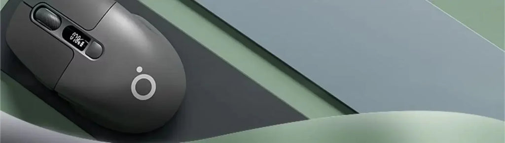 Eweadn Q1 2.4 Wireless Bluetooth Dual-Mode Mouse 1600PDI Smart Screen Esports Silent Rechargeable Gaming Mouse Accessories