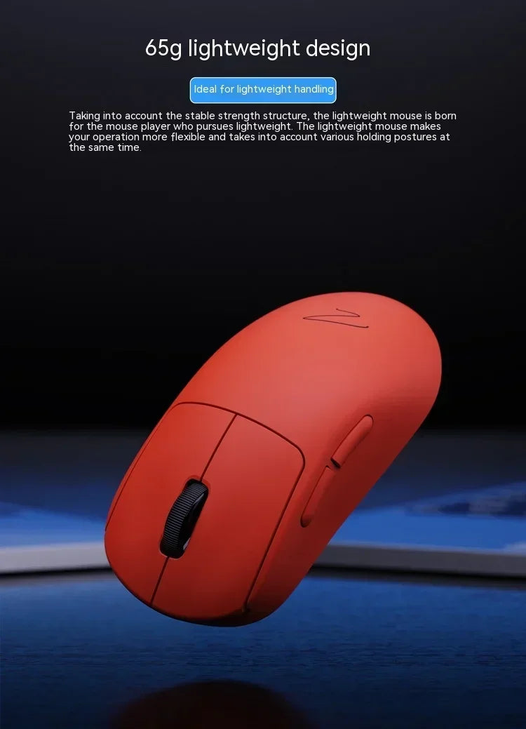 Zaopin Z2 Wireless Mouse 3 Mode Paw3395 4k Return Lightweight ESports Mouse Custom Computer Gaming PC Gamer Accessory Mice Gifts
