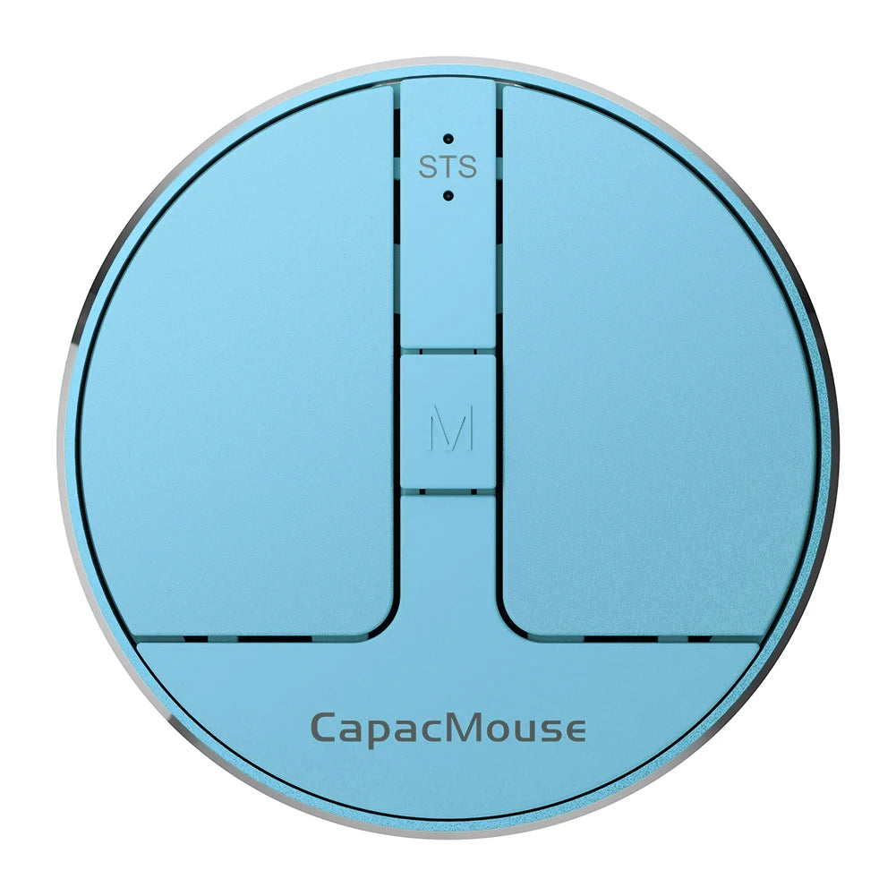 Ultra Thin Wireless Computer Mouse 3 Mode Mini Capacitive Mice BT5.2/2.4G/USB 3 Adjustable DPI w/ Receiver for Laptop PC