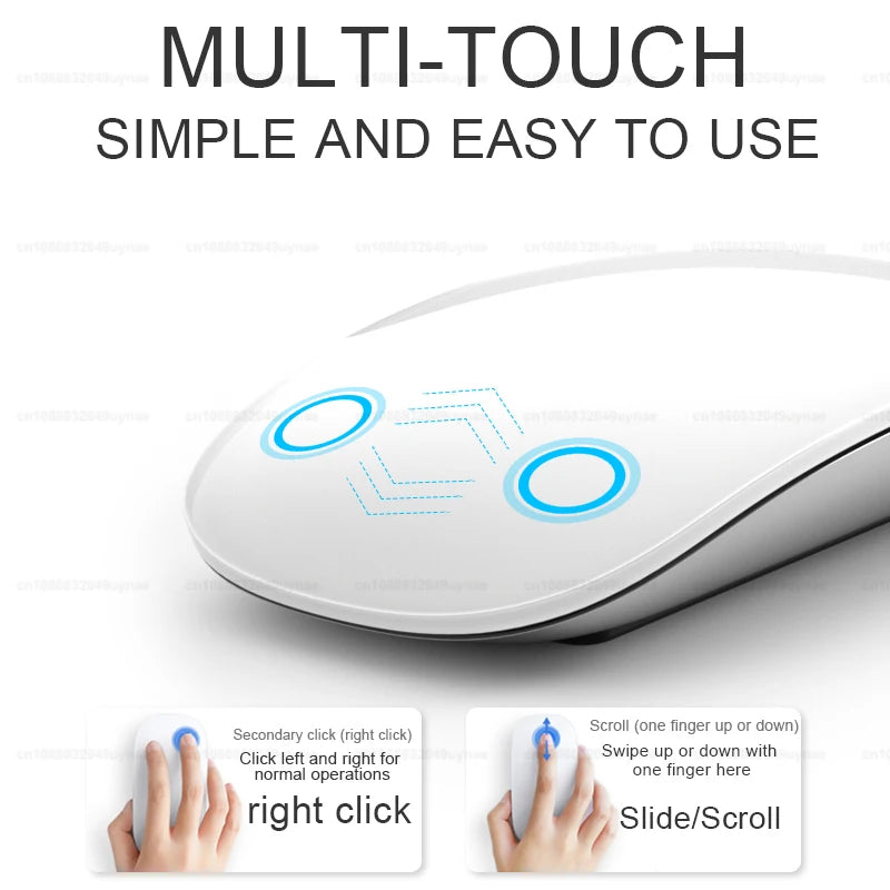 Original Wireless Bluetooth 5.0 Magic Mouse For Apple Macbook Pro Air Microsoft Laptop Mac Tablet PC iPad Ultra-thin Touch Mouse
