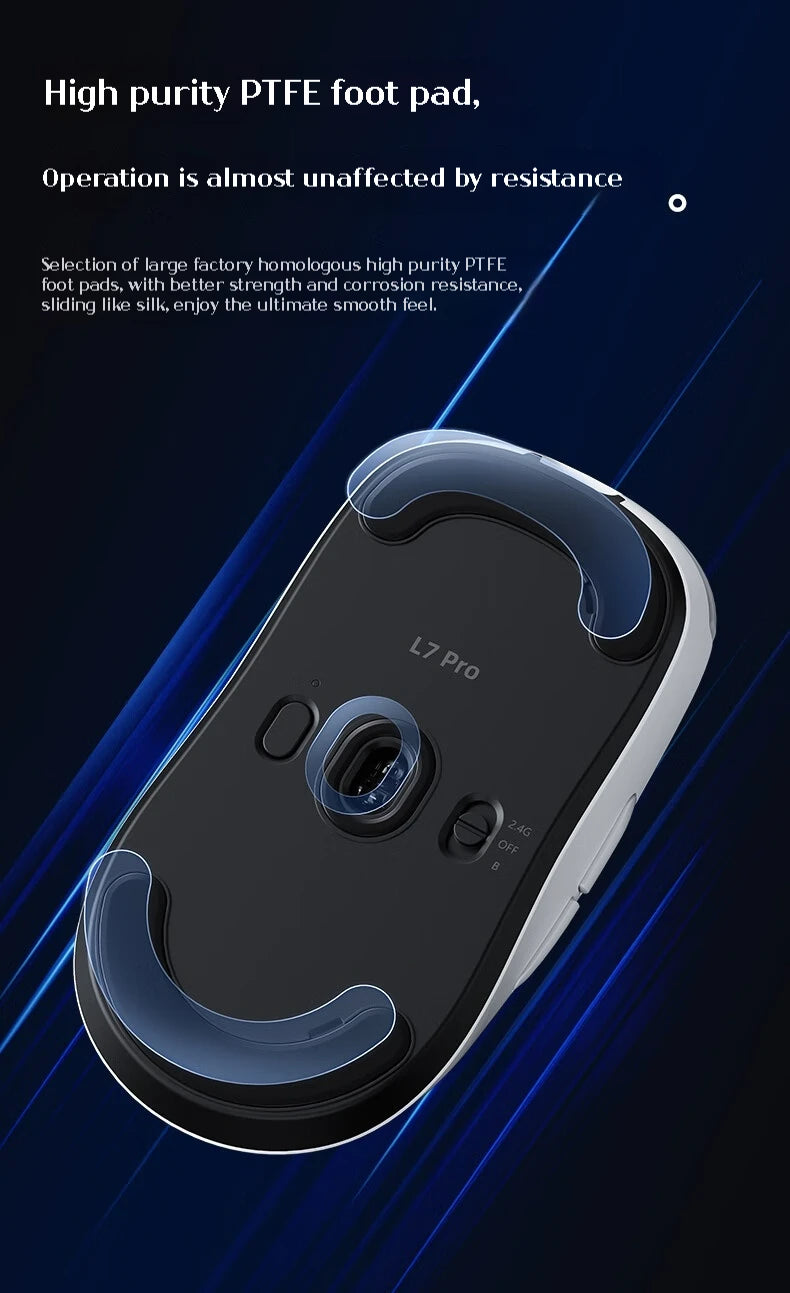 MCHOSE L7 Ultra Wireless Gaming Mouse 39g Lightweight E-Sport 8K Polling Rate Customized Optical Switch PAW3950 Flagship Sensor