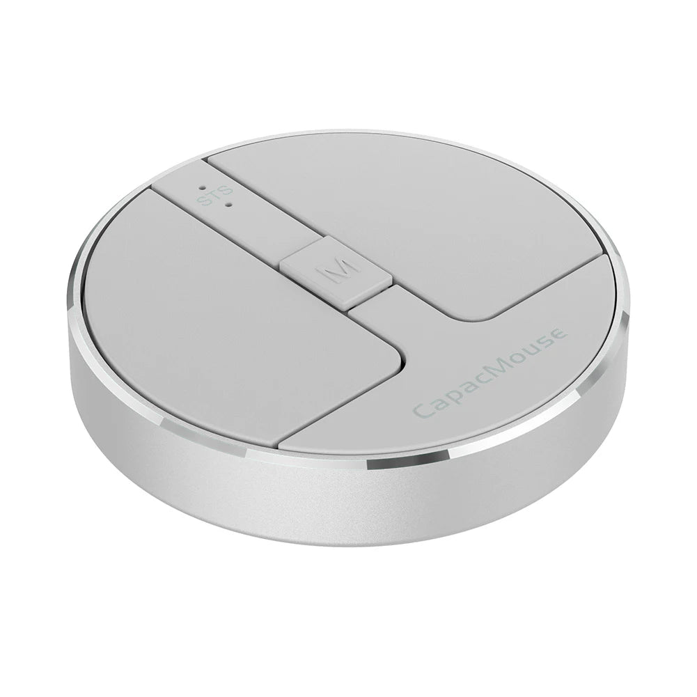 Ultra Thin Wireless Computer Mouse 3 Mode Mini Capacitive Mice BT5.2/2.4G/USB 3 Adjustable DPI w/ Receiver for Laptop PC