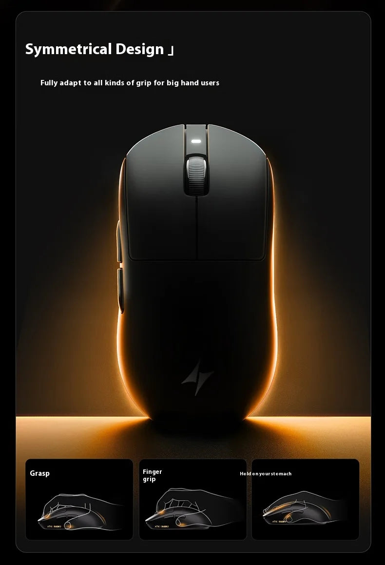 ATK Dragonfly A9 Plus/Pro Wireless Gaming Mouse Gaming Office Mouse  Starlight Trimode  Lightweight  Symmetrical FPS/MOBA  Gift