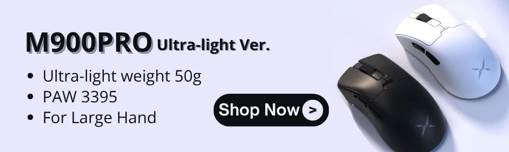 Delux M900 Wireless Gaming Mouse Ergonomic PAW3311 63g Magnetic RGB Charging Dock for Right Big Hand PC Gamer