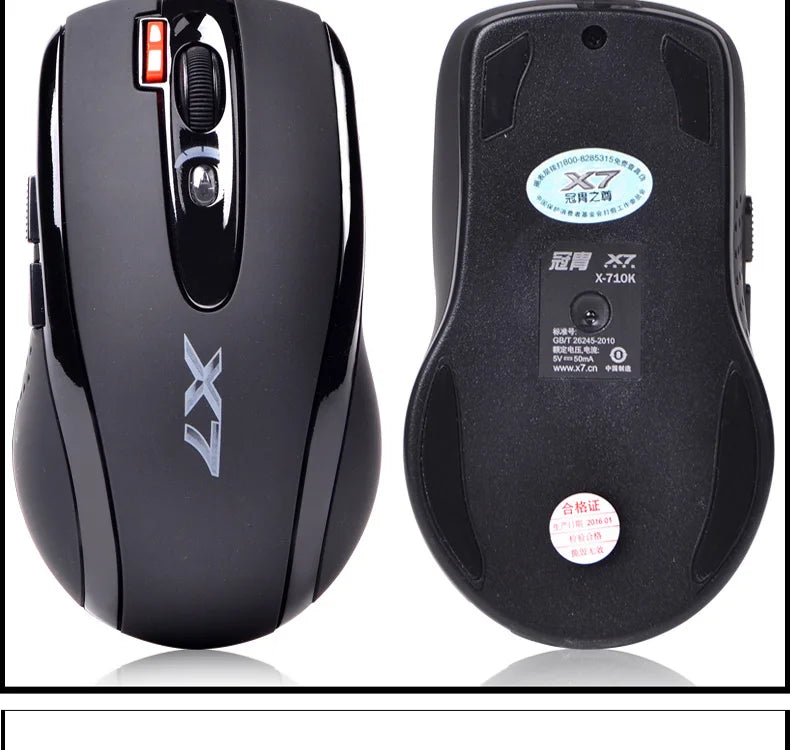 A4TECH Bloody X7-710K Mouse Wired Single-mode Quick Response Low Latency Gaming Mouse PC Office Accessory World of Warcraft Mice