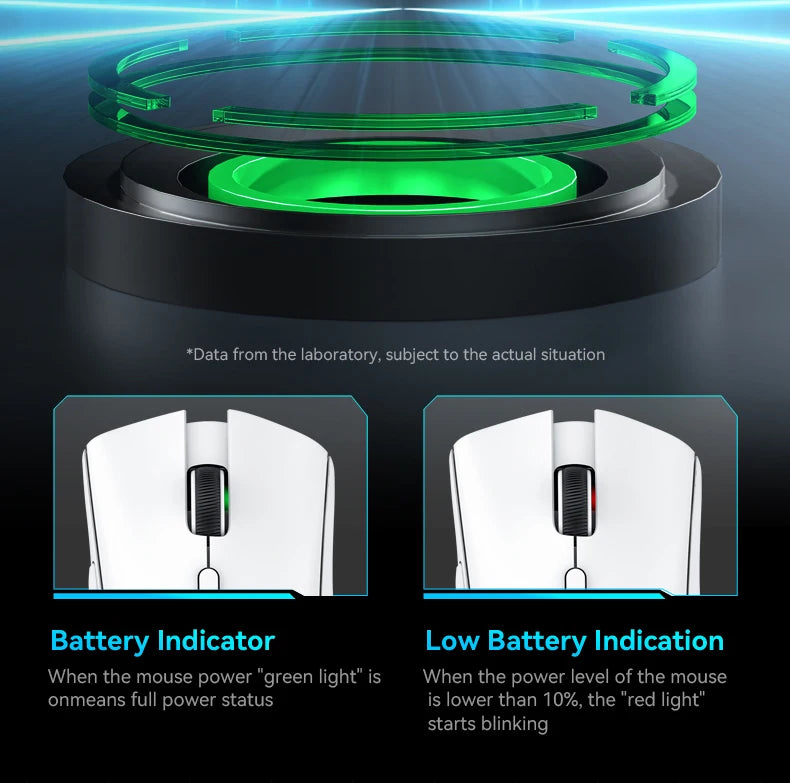 Attack Shark R1 Wireless Gaming Mouse Tri Mode 2.4G Bluetooth Wired 18K DPI 1000Hz PAW3311 Sensor 59g Lightweight Rechargeable