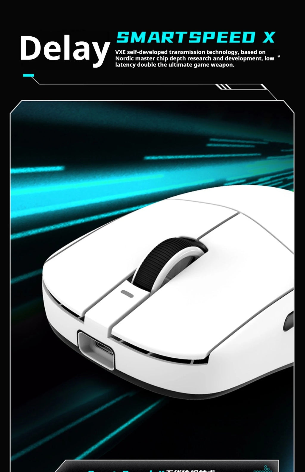 Vxe R1 Pro Max Dragonfly R1 Wireless Bluetooth Gaming Mouse Paw3395 2.4g E-Sports Mice Rechargeable Lightweight Ergonomic