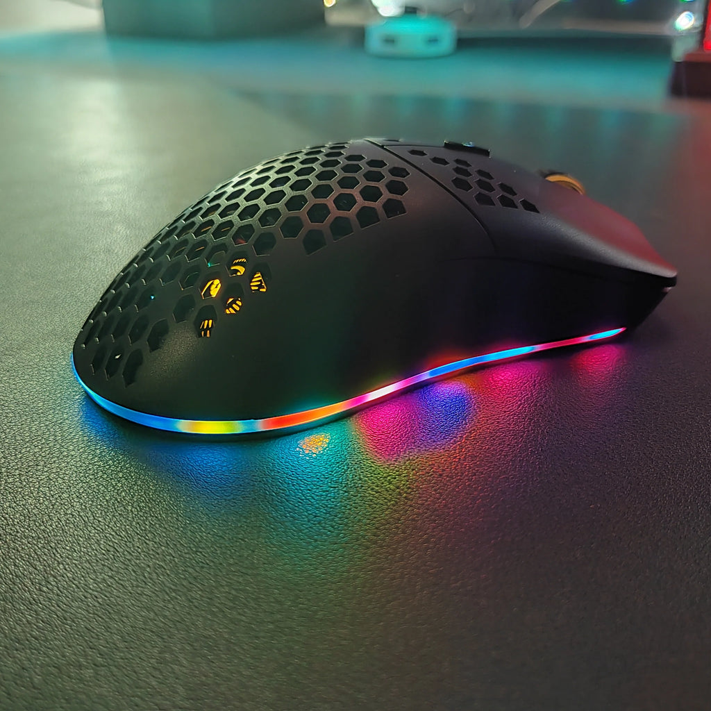 2.4G Wireless Charge Mouse RGB Luminous Ultralight Honeycomb Mouse Movement Speed 3600 6 D Game Mice For Laptop PC Gamer