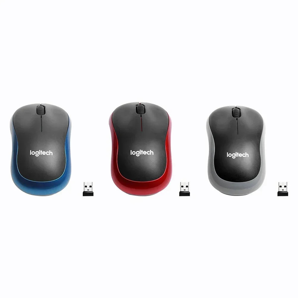Logitech M185 Silent Optical Mini Wireless Mouse Travel Office Comfortable Small Hand Home Mouse for Mac OS / Windows Mini Pc