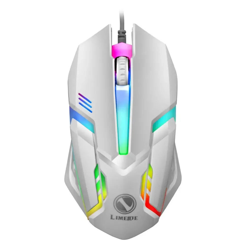 USB Wired Mouse RGB Colorful Mosue E-Sports Gaming Mouse Wired Office Mouse Mice For PC Desktop Laptop Computer Windows iOS