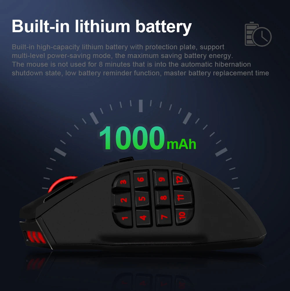 E-YOOSO X-33 RGB USB 2.4G Wireless Gaming Mouse 16000 DPI 16 buttons Programmable game Optical mice for Computer PC Laptop