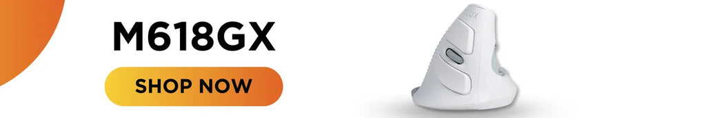 Delux M618 BU Ergonomic Vertical Mouse 6 Buttons 800/1200/1600 DPI Optical Right Hand Mice with Wrist mat For PC Laptop