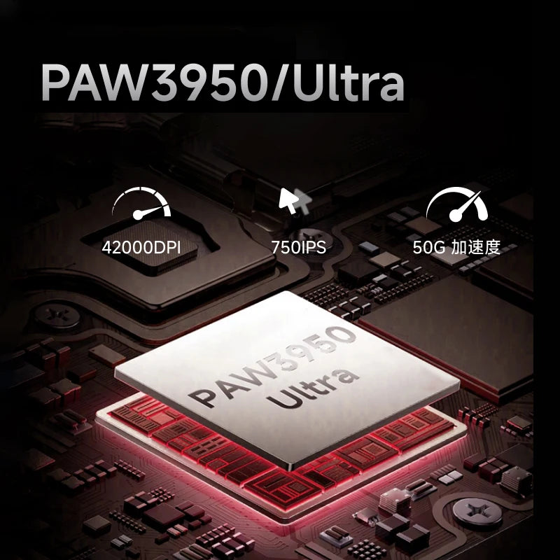 EWEADN S9 Pro Ultra Lightweight Wireless Gaming Mouse Tri-Mode Wireless Mouse 2.4G USB-CBT 8K Polling 26K DPI PAW3395 Mice