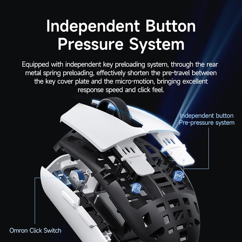 MCHOSE G3 Gaming Mouse  Buletooth 2.4G Paw3311 12000DPI Tri-mode Wireless Lightweight Mouse  Ergonomics Gamer Laptop PC