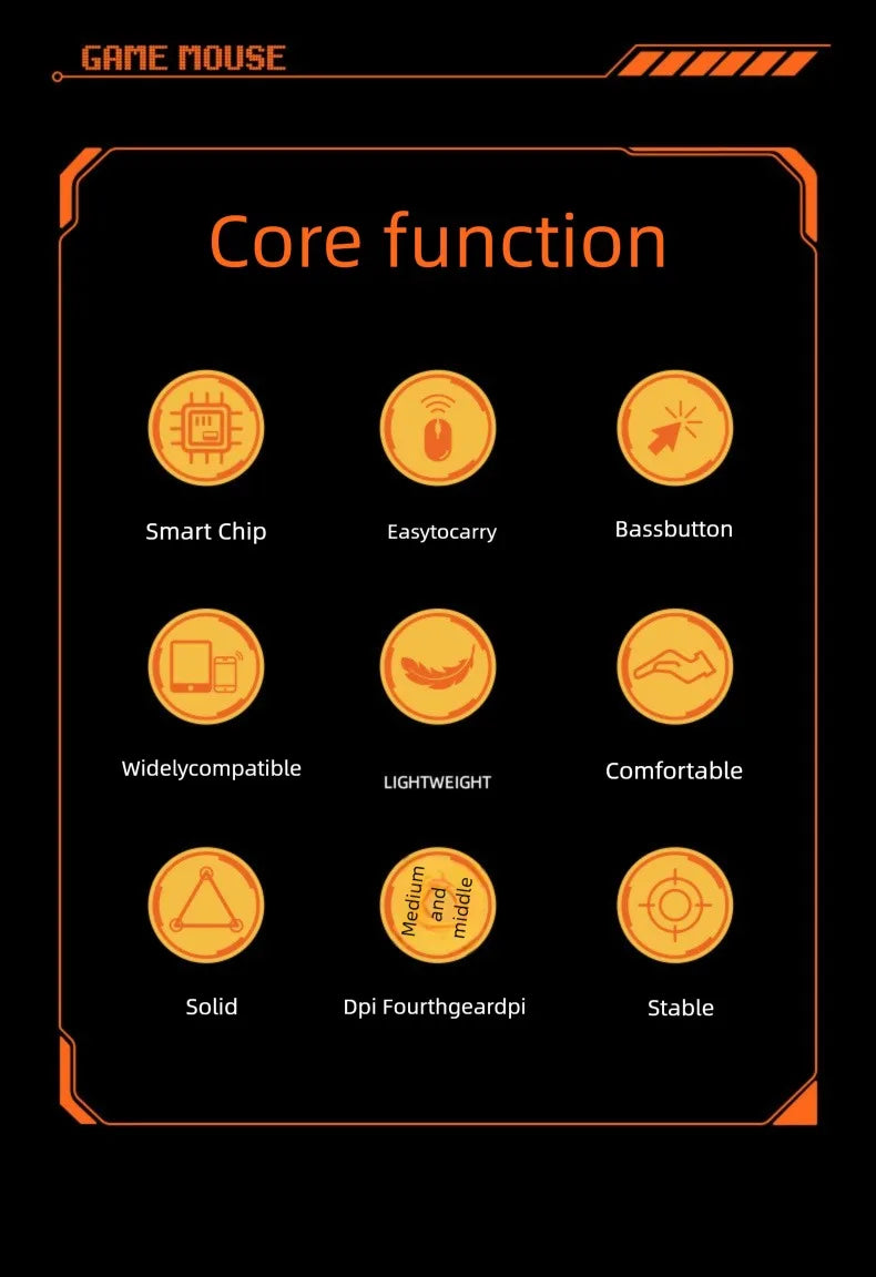 Wireless Mouse Gaming Computer Silent Rechargeable Bluetooth Mouse USB Mechanical E-Sports Backlight PC Gamer Mouse for Laptop